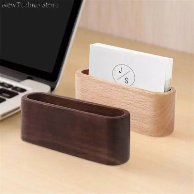 Wooden Business Card Holders Note Holder Display Device Card Stand Holder Office Supplies Stationery Accessories Organizer |  | Luvasmr - Satisfyingly Organised