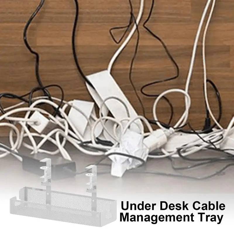 Under-Desk Cable Management Tray | Office | Luvasmr - Satisfyingly Organised