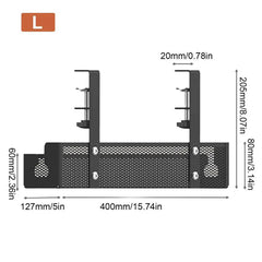 Under-Desk Cable Management Tray | Office | Luvasmr - Satisfyingly Organised