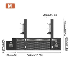 Under-Desk Cable Management Tray | Office | Luvasmr - Satisfyingly Organised