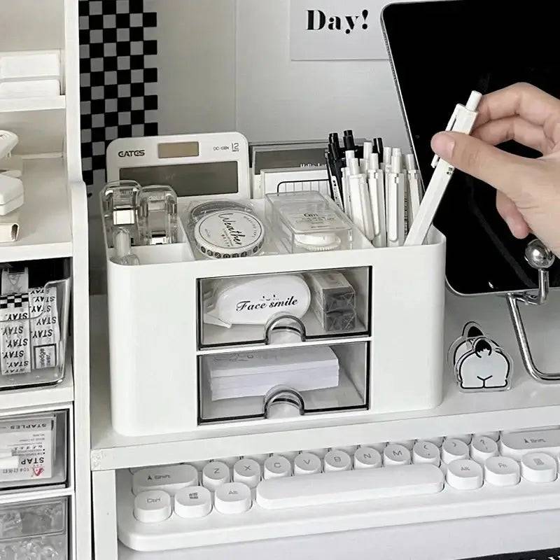 Square Penholder Storage Box | Office | Luvasmr - Satisfyingly Organised
