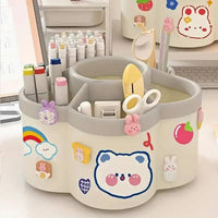 Large Capacity Desk Accessories 306 ° Rotation Cute Pen Holder Stationery Organizer Pencil Storage Office School Supplies |  | Luvasmr - Satisfyingly Organised