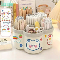 Large Capacity Desk Accessories 306 ° Rotation Cute Pen Holder Stationery Organizer Pencil Storage Office School Supplies |  | Luvasmr - Satisfyingly Organised
