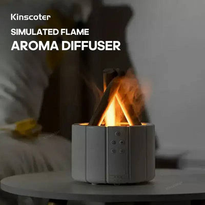 KINSCOTER Simulated Flame Aroma Diffuser Bonfire Air Humidifier Ultrasonic Cool Mist Maker Fogger LED Essential Oil Lamp Difusor |  | Luvasmr - Satisfyingly Organised