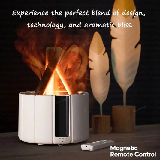KINSCOTER Simulated Flame Aroma Diffuser Bonfire Air Humidifier Ultrasonic Cool Mist Maker Fogger LED Essential Oil Lamp Difusor |  | Luvasmr - Satisfyingly Organised