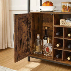 VASAGLE Storage Cabinet, Sideboard and Buffet Table with Wine Holder, 2-Door Cupboard for Dining Room, Living Room, Kitchen |  | Luvasmr - Satisfyingly Organised