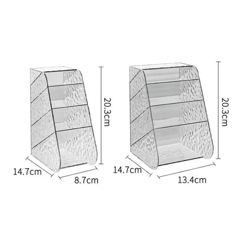 Plastic Oblique Insertion Pen Holder Multifunctional Plastic Desktop Storage Box Transparent Stationery Organizer School Office |  | Luvasmr - Satisfyingly Organised