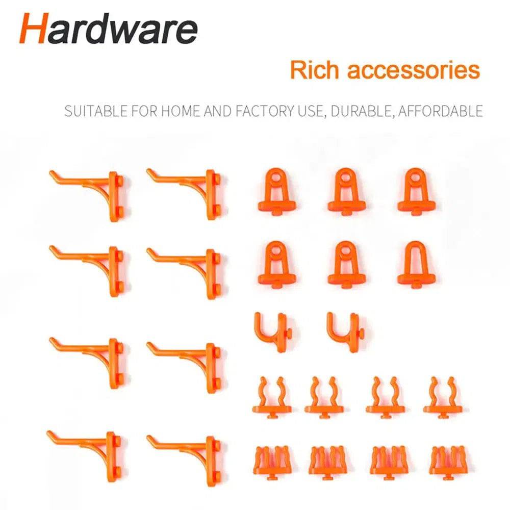 Garage Wall Organization Bins Hanging Wall Mount Board Tool Storage Plastic Workshop Box Storage Rack Plate Hole Access Tools |  | Luvasmr - Satisfyingly Organised