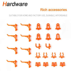 Garage Wall Organization Bins Hanging Wall Mount Board Tool Storage Plastic Workshop Box Storage Rack Plate Hole Access Tools |  | Luvasmr - Satisfyingly Organised