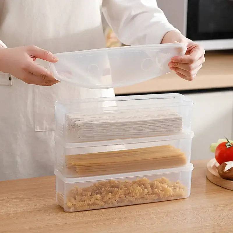 Kitchen Noodle Spaghetti Container Household Cereal Preservation Storage Box with Cover Spaghetti Box Kitchen Food Container |  | Luvasmr - Satisfyingly Organised