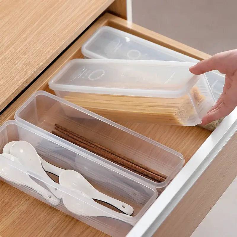 Kitchen Noodle Spaghetti Container Household Cereal Preservation Storage Box with Cover Spaghetti Box Kitchen Food Container |  | Luvasmr - Satisfyingly Organised