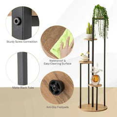 GOFLAME Indoor Metal Plant Stand, 125 cm Tall Corner Plant Shelf for Potted Plant |  | Luvasmr - Satisfyingly Organised