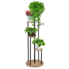 GOFLAME Indoor Metal Plant Stand, 125 cm Tall Corner Plant Shelf for Potted Plant |  | Luvasmr - Satisfyingly Organised