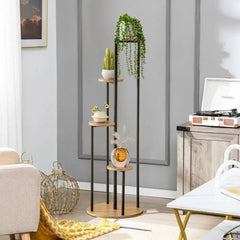GOFLAME Indoor Metal Plant Stand, 125 cm Tall Corner Plant Shelf for Potted Plant |  | Luvasmr - Satisfyingly Organised