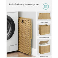 Handwoven Rattan Style Laundry Hamper | Utility Room | Luvasmr - Satisfyingly Organised