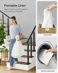 Handwoven Rattan Style Laundry Hamper | Utility Room | Luvasmr - Satisfyingly Organised