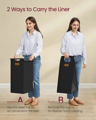 Rolling Laundry Hamper with 4 Compartments | Utility Room | Luvasmr - Satisfyingly Organised
