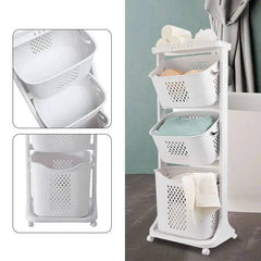 3-Layer Rolling Storage Basket | Utility Room | Luvasmr - Satisfyingly Organised