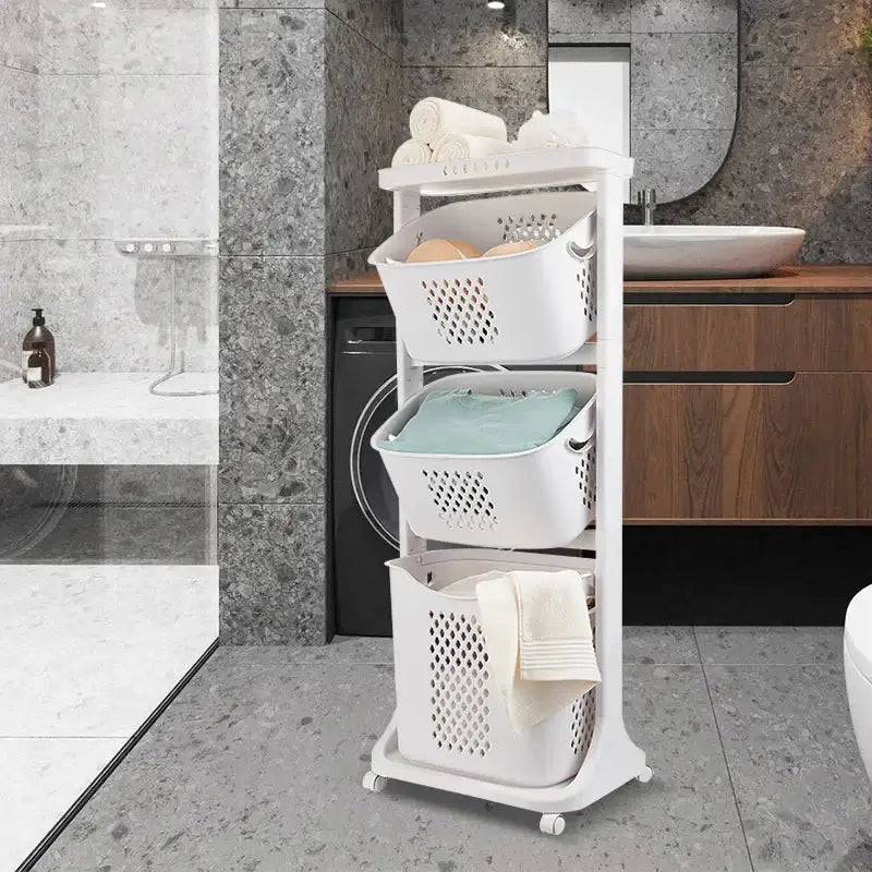 3-Layer Rolling Storage Basket | Utility Room | Luvasmr - Satisfyingly Organised