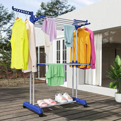 3-Tier Stainless Foldable Garment Hanger | Utility Room | Luvasmr - Satisfyingly Organised