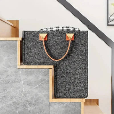 L-Shaped Stair Laundry Basket | Utility Room | Luvasmr - Satisfyingly Organised