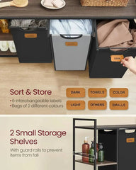 Laundry Basket with Shelves and Wheels | Utility Room | Luvasmr - Satisfyingly Organised