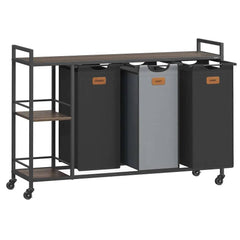 Laundry Basket with Shelves and Wheels | Utility Room | Luvasmr - Satisfyingly Organised
