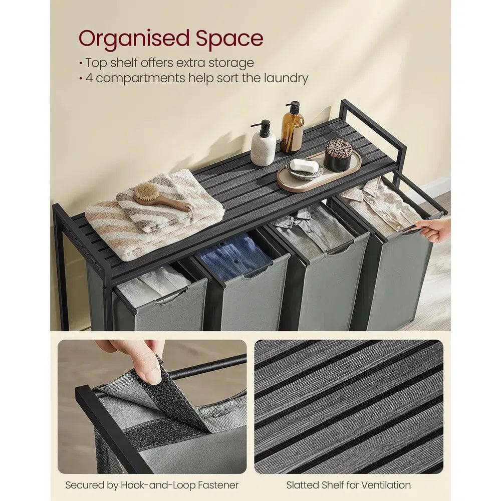 Multi-Compartment Laundry Hamper | Utility Room | Luvasmr - Satisfyingly Organised