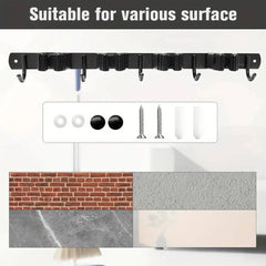 Wall-Mounted Mop & Broom Organiser | Utility Room | Luvasmr - Satisfyingly Organised