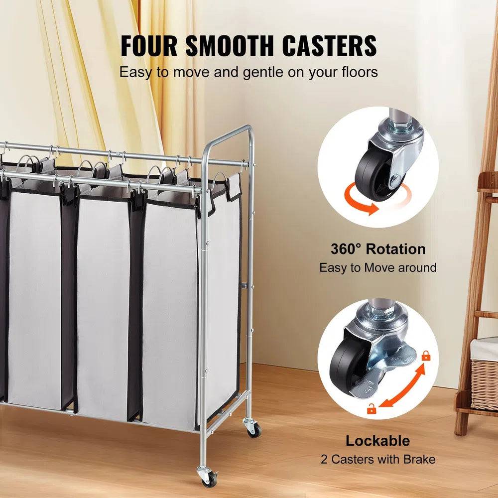 Wheeled Laundry Sorter Cart | Utility Room | Luvasmr - Satisfyingly Organised