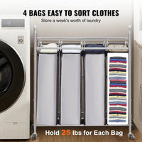Wheeled Laundry Sorter Cart | Utility Room | Luvasmr - Satisfyingly Organised