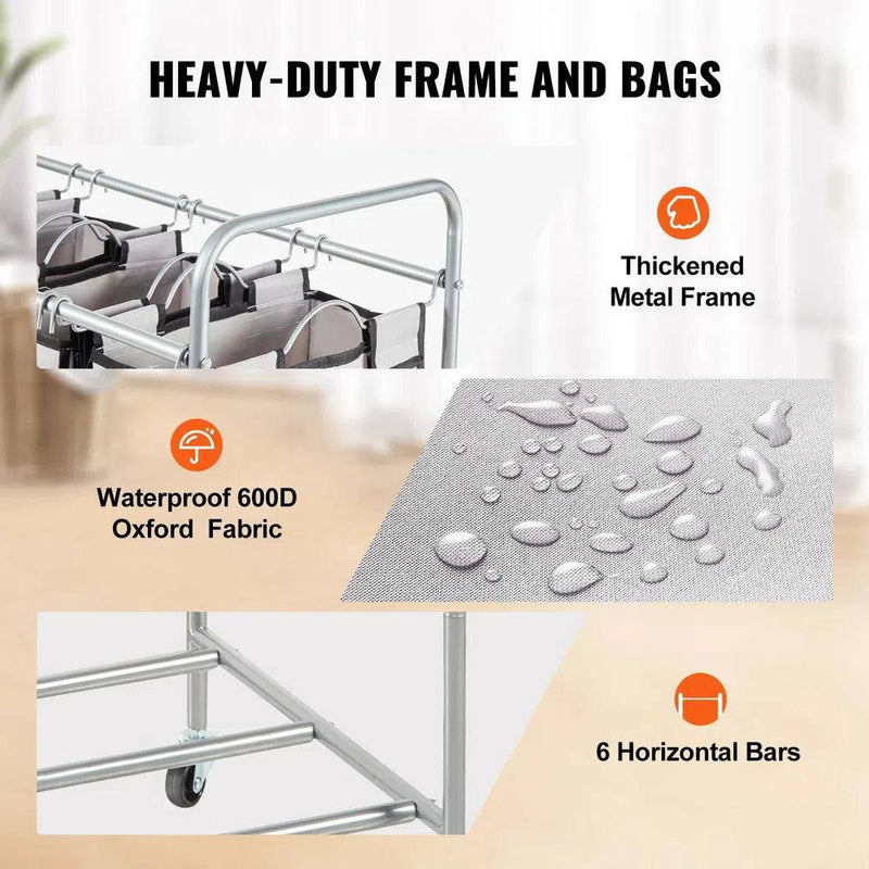 Wheeled Laundry Sorter Cart | Utility Room | Luvasmr - Satisfyingly Organised