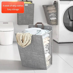 Foldable Adhesive Laundry Basket Hamper | Utility Room | Luvasmr - Satisfyingly Organised