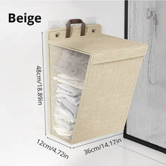 Foldable Adhesive Laundry Basket Hamper | Utility Room | Luvasmr - Satisfyingly Organised