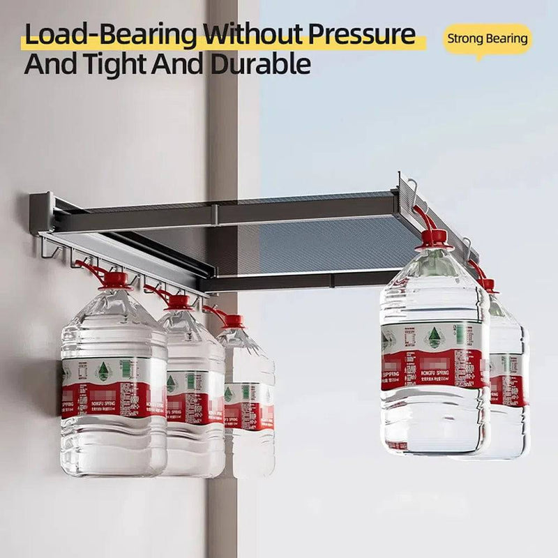 Foldable Clothes and Hat Rack with Hooks | Utility Room | Luvasmr - Satisfyingly Organised
