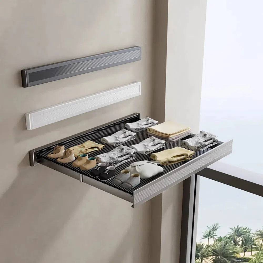 Foldable Clothes and Hat Rack with Hooks | Utility Room | Luvasmr - Satisfyingly Organised