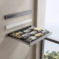 Foldable Clothes and Hat Rack with Hooks | Utility Room | Luvasmr - Satisfyingly Organised