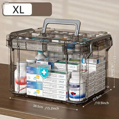 Household Multi-layer Medicine Box | Utility Room | Luvasmr - Satisfyingly Organised