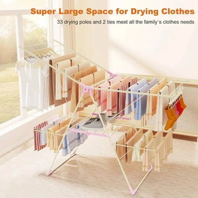 Stainless Steel Drying Rack with 2 Levels | Utility Room | Luvasmr - Satisfyingly Organised