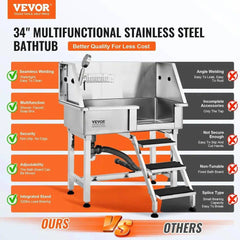 34" Electric Lift Pet Bathtub | Utility Room | Luvasmr - Satisfyingly Organised