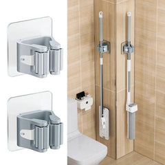 Wall-Mounted Mop and Broom Storage Rack | Utility Room | Luvasmr - Satisfyingly Organised