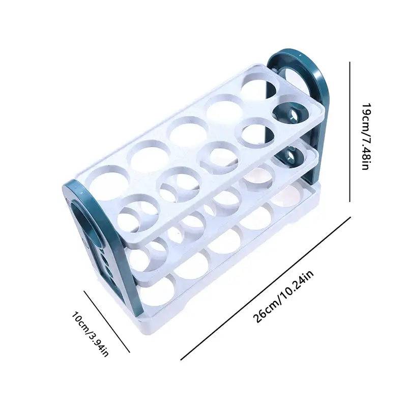 Egg Storage Container Large Capacity Egg Refrigerator Tray For Household Easy To Use Fridge Flip Egg Fresh-Keeping Case Holder |  | Luvasmr - Satisfyingly Organised