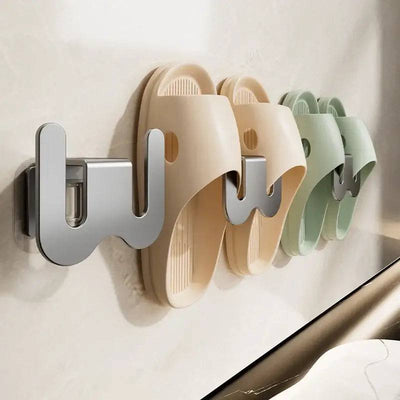 No Punching Bedroom Neat Storage Shoe Drying Slippers Rack Bathroom Rack Slipper Hook Toilet Drainage Rack Wall Mounted |  | Luvasmr - Satisfyingly Organised