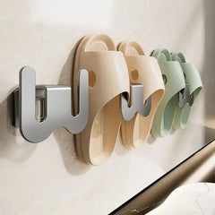 No Punching Bedroom Neat Storage Shoe Drying Slippers Rack Bathroom Rack Slipper Hook Toilet Drainage Rack Wall Mounted |  | Luvasmr - Satisfyingly Organised