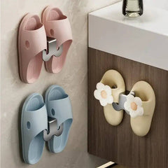 No Punching Bedroom Neat Storage Shoe Drying Slippers Rack Bathroom Rack Slipper Hook Toilet Drainage Rack Wall Mounted |  | Luvasmr - Satisfyingly Organised