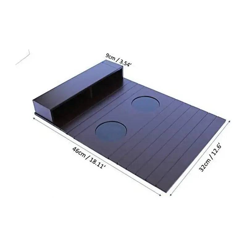 Sofa Tray Table - Remote Control and Cellphone Organizer Holder,  Arm Rest  with Pockets. Fits Over Square Chair Arms |  | Luvasmr - Satisfyingly Organised