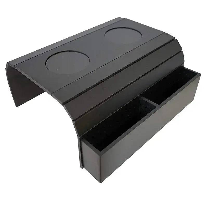 Sofa Tray Table - Remote Control and Cellphone Organizer Holder,  Arm Rest  with Pockets. Fits Over Square Chair Arms |  | Luvasmr - Satisfyingly Organised
