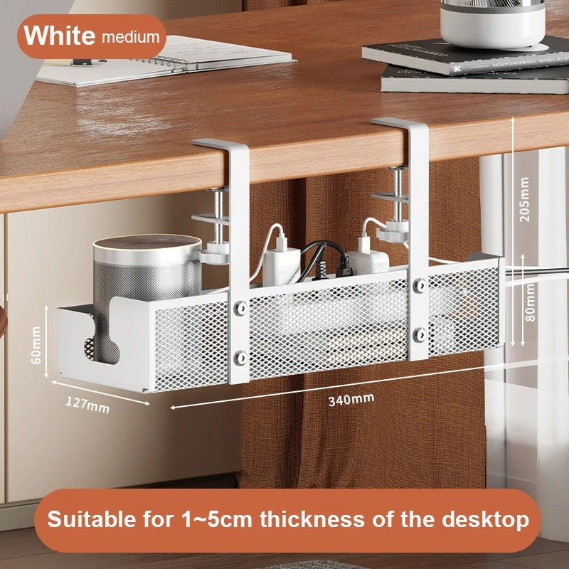 Under-Desk Cable Management Tray