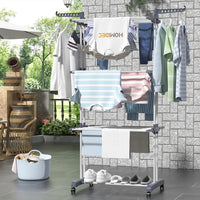 3-Tier Stainless Foldable Garment Hanger