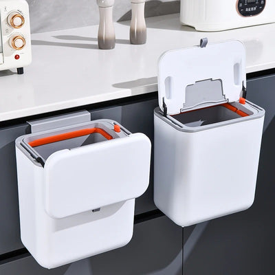 Smart Slide Lid Hanging Trash Can - Luvasmr